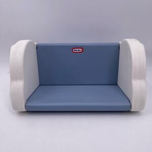 Little Tikes Blue Plastic Bookshelf Shelf Child Size Bunny Rabbit Vintage USA